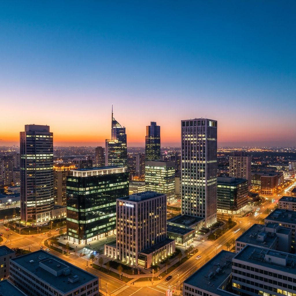 Modern City Business District